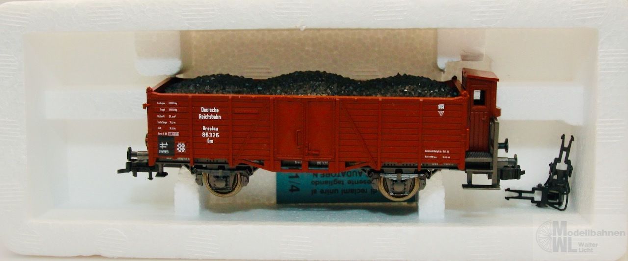 Roco 46280 - Roco - Güterwagen offen DRG Ep.II braun 86326 H0/GL